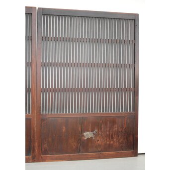 蔵戸風 飴色時代格子戸 2枚1組　L1042YD 