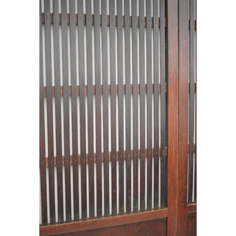 蔵戸風 飴色時代格子戸 2枚1組　L1042YD 時代のトロ艶