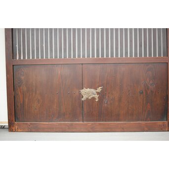 蔵戸風 飴色時代格子戸 2枚1組　L1042YD 