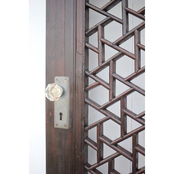 李朝/朝鮮 氷裂紋組子建具/ドア　L1043 