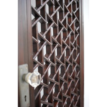 李朝/朝鮮 氷裂紋組子建具/ドア　L1043 