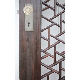 李朝/朝鮮 氷裂紋組子建具/ドア　L1043 