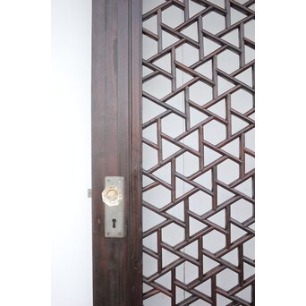 李朝/朝鮮 氷裂紋組子建具/ドア　L1043 