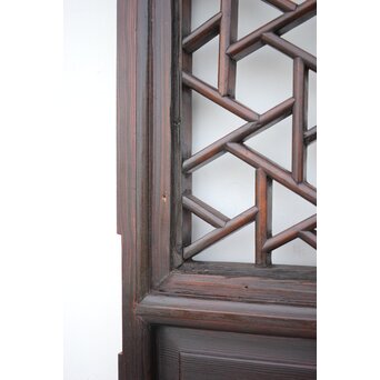 李朝/朝鮮 氷裂紋組子建具/ドア　L1043 