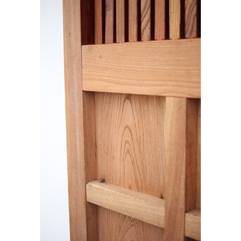 鍵付 総欅巾着金具格子蔵戸　W022Y 