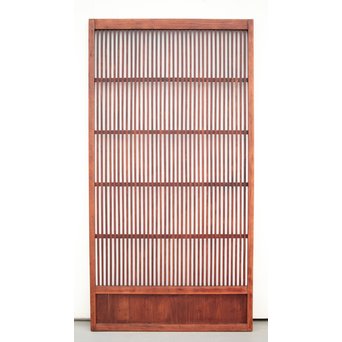 赤い時代格子戸　L1045