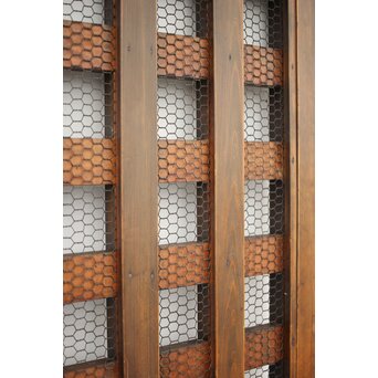 升格子 銅板張の蔵戸　W023 