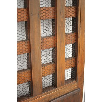 升格子 銅板張の蔵戸　W023 