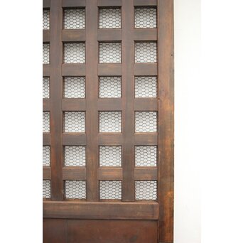 升格子 銅板張の蔵戸　W023 