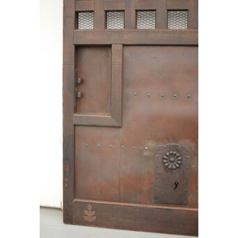 升格子 銅板張の蔵戸　W023 