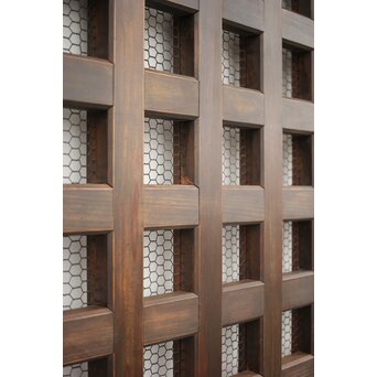 升格子 銅板張の蔵戸　W023 