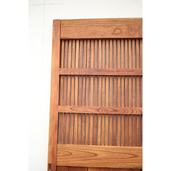 吉祥紋 金具尽総欅格子蔵戸　W024Y 