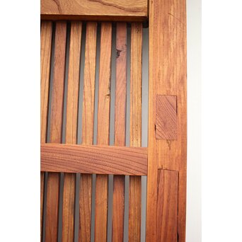 吉祥紋 金具尽総欅格子蔵戸　W024Y 