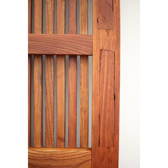 吉祥紋 金具尽総欅格子蔵戸　W024Y 