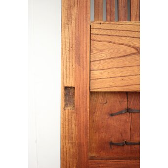 吉祥紋 金具尽総欅格子蔵戸　W024Y 