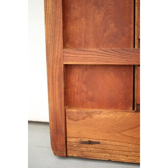 吉祥紋 金具尽総欅格子蔵戸　W024Y 