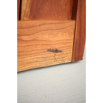 吉祥紋 金具尽総欅格子蔵戸　W024Y 