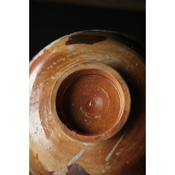 北大路魯山人写 雲錦手 桜 紅葉 菓子鉢 鑓水焼　P220 