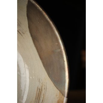 北大路魯山人写 武蔵野 菓子鉢 鑓水焼 月に秋草　P221 