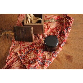 岸一閑 岸喜右衛門 一閑張小棗 松尾宗五花押　Q264 