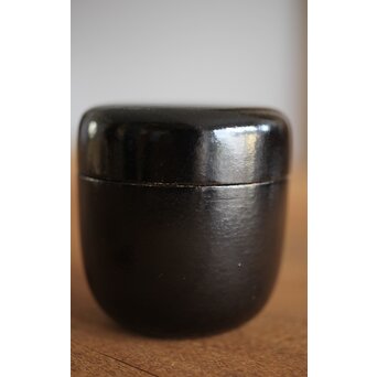 岸一閑 岸喜右衛門 一閑張小棗 松尾宗五花押　Q264 