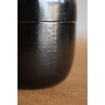 岸一閑 岸喜右衛門 一閑張小棗 松尾宗五花押　Q264 