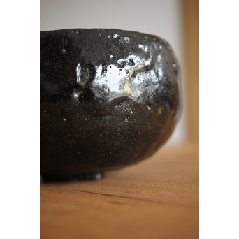 中村道年 倣 鈍太郎 黒茶碗　P223 