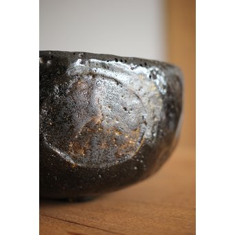 中村道年 倣 鈍太郎 黒茶碗　P223 