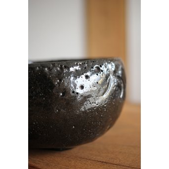 中村道年 倣 鈍太郎 黒茶碗　P223 