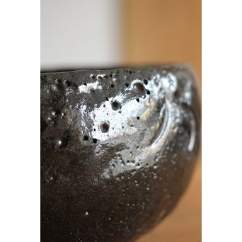 中村道年 倣 鈍太郎 黒茶碗　P223 