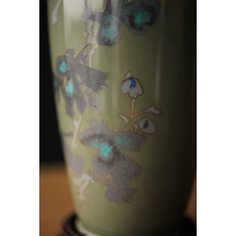 日本画風 七宝一輪挿小花瓶　Y029 