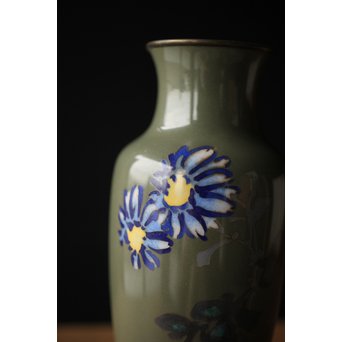 日本画風 七宝一輪挿小花瓶　Y029 