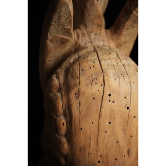 木鼻 象鼻 寺院木彫　X279 