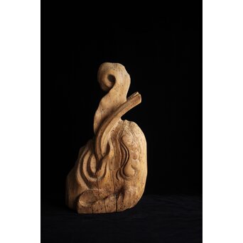 木鼻 象鼻 寺院木彫　X279 