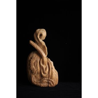 木鼻 象鼻 寺院木彫　X279