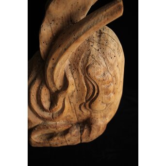 木鼻 象鼻 寺院木彫　X279 