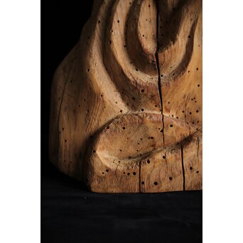 木鼻 象鼻 寺院木彫　X279 