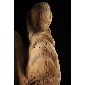 木鼻 象鼻 寺院木彫　X279 