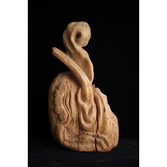 木鼻 象鼻 寺院木彫　X279 