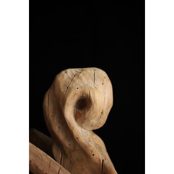 木鼻 象鼻 寺院木彫　X279 