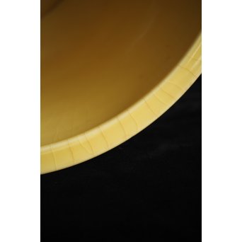 帝室技芸員 三代 清風与平  黄玓磁算木瓶掛　P224 