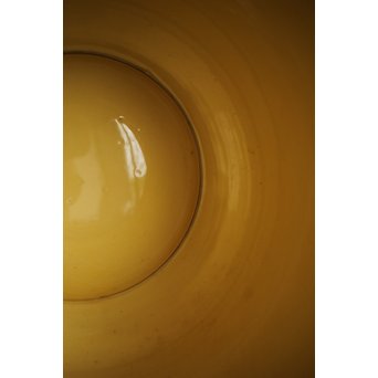 帝室技芸員 三代 清風与平  黄玓磁算木瓶掛　P224 