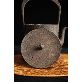 小泉仁左衛門 作 芦屋天明古意 應用尾垂形 鉄瓶 湯沸 急須　M256 