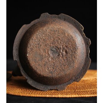 小泉仁左衛門 作 芦屋天明古意 應用尾垂形 鉄瓶 湯沸 急須　M256 