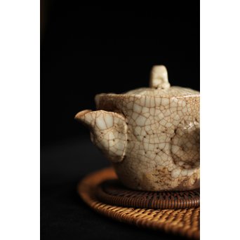 加藤麦岱 絵志野茶器セット　P225 