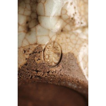 加藤麦岱 絵志野茶器セット　P225 