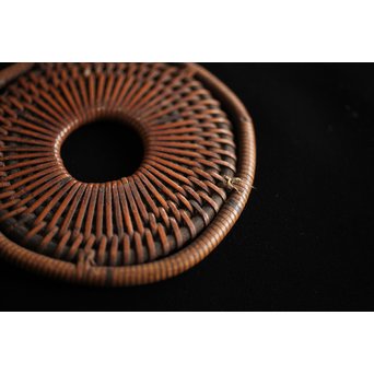 加藤麦岱 絵志野茶器セット　P225 