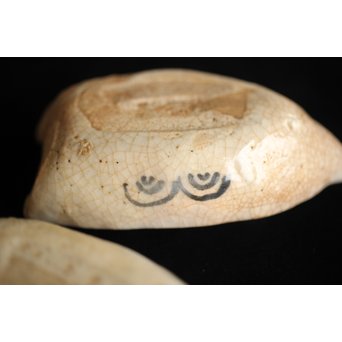 加藤麦岱 絵志野茶器セット　P225 