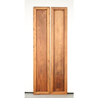 杉と欅の欄間 2枚1組　R0082 