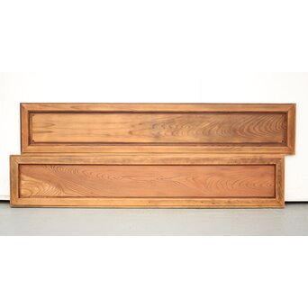 杉と欅の欄間 2枚1組　R0082